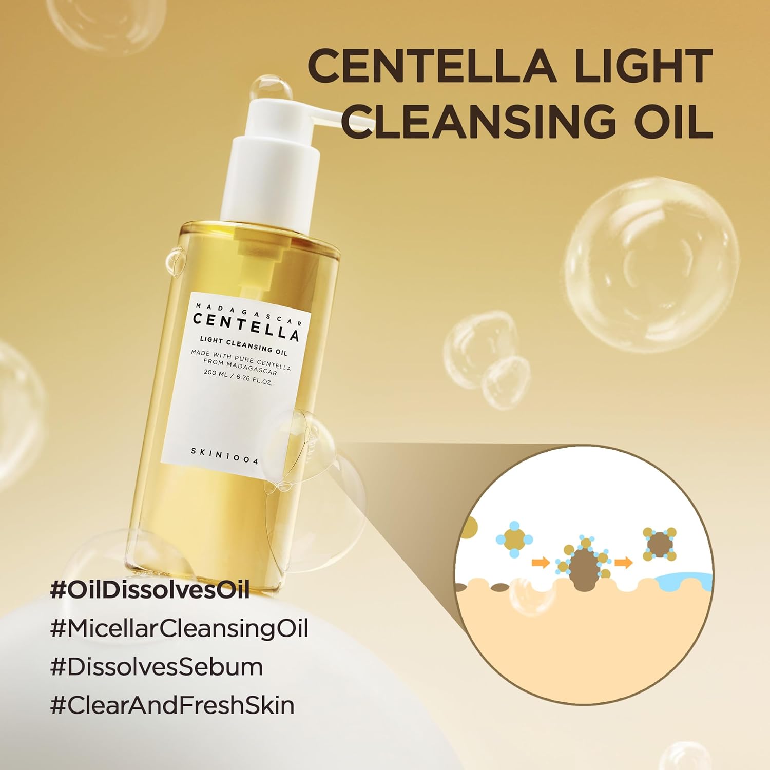 Skin 1004 Madagascar Centella Light Cleansing Oil 200ml