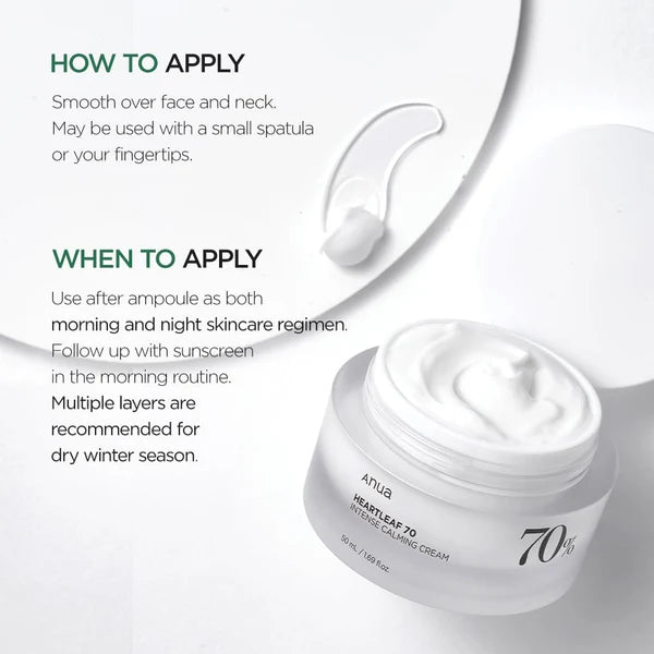 Anua Heartleaf 70 Intense Calming Cream 50ml
